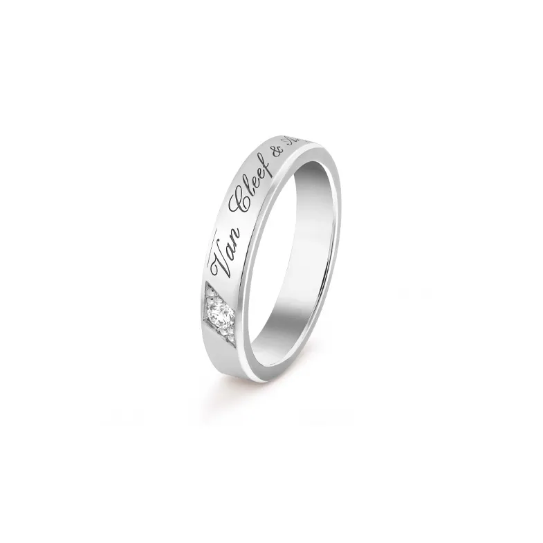 Van Cleef & Arpels Platinum Rings Unisex