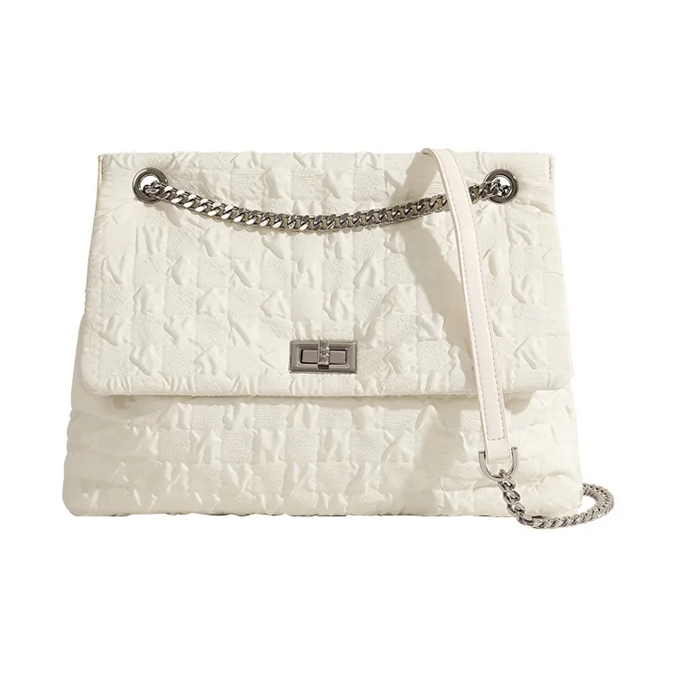 JANE KLAIN ПУ (полиуретан) Текстильная смесь Сумка через плечо Унисекс Белый Черный