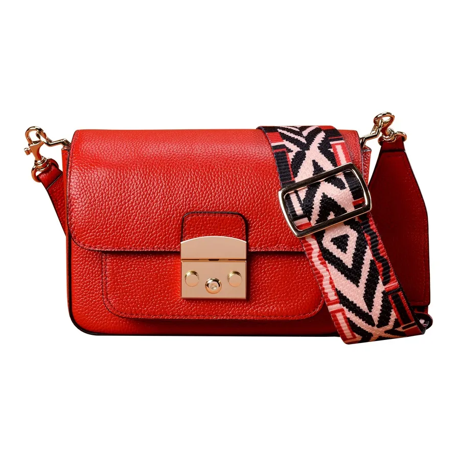 DIFENISE Cow Leather Shoulder Bag Crossbody Bag Regular Women's Burgundy