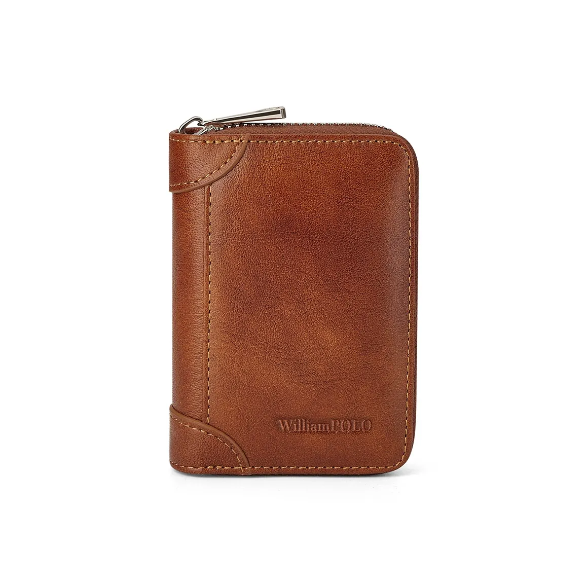 WilliamPOLO Кошелек из коровьей кожи держатель для карт стандартный мужской желтый коричневый черный кофейный