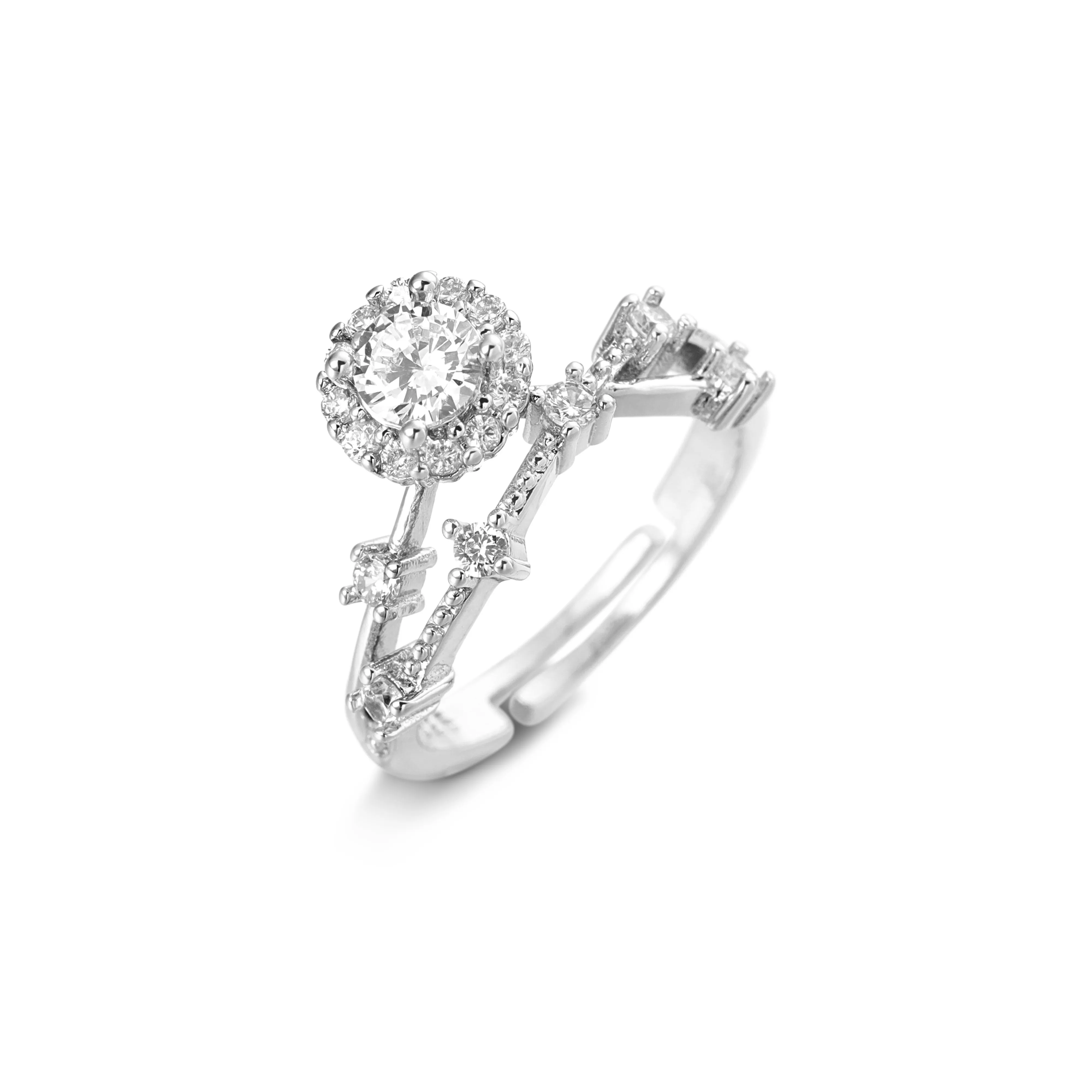 VIVIWELL Циркон Кольца Женские