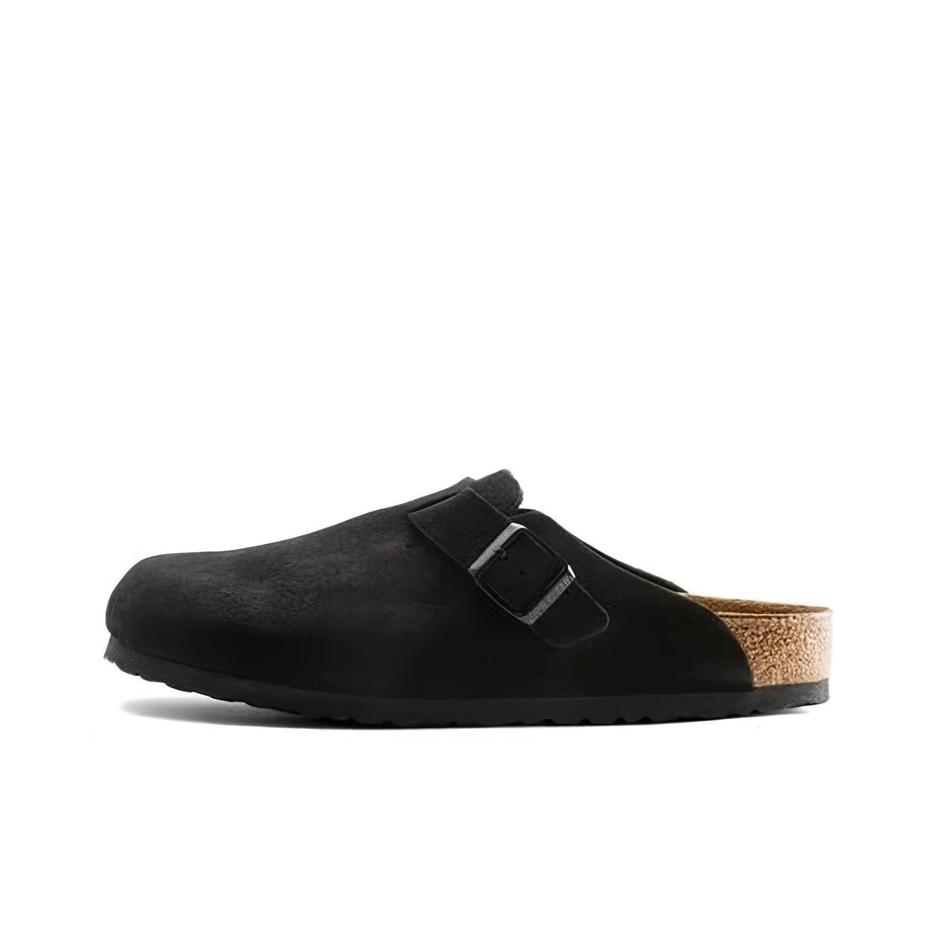 Boston Birkenstock Soft Footbed Narrow 'Black'