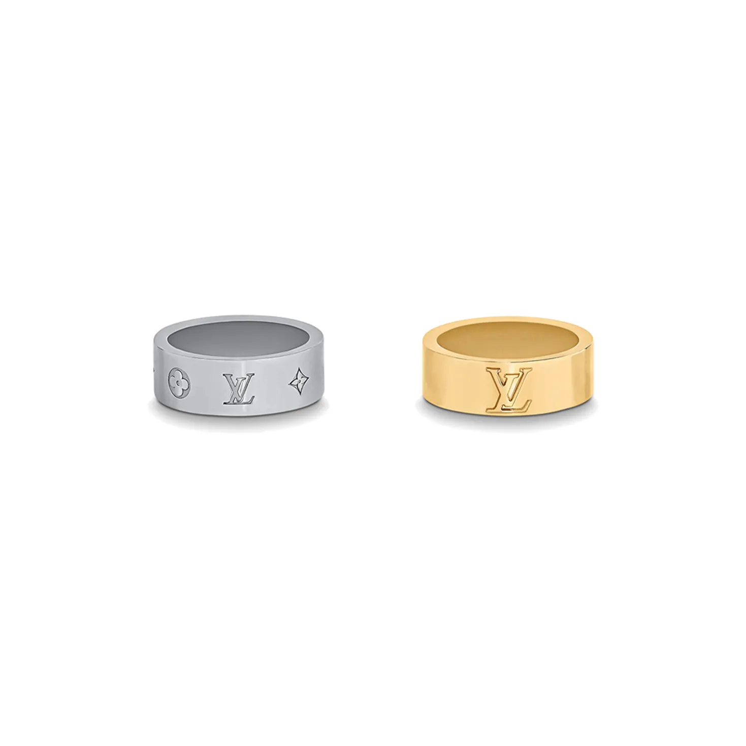 LOUIS VUITTON Lv Instinct Set Of 2 Rings