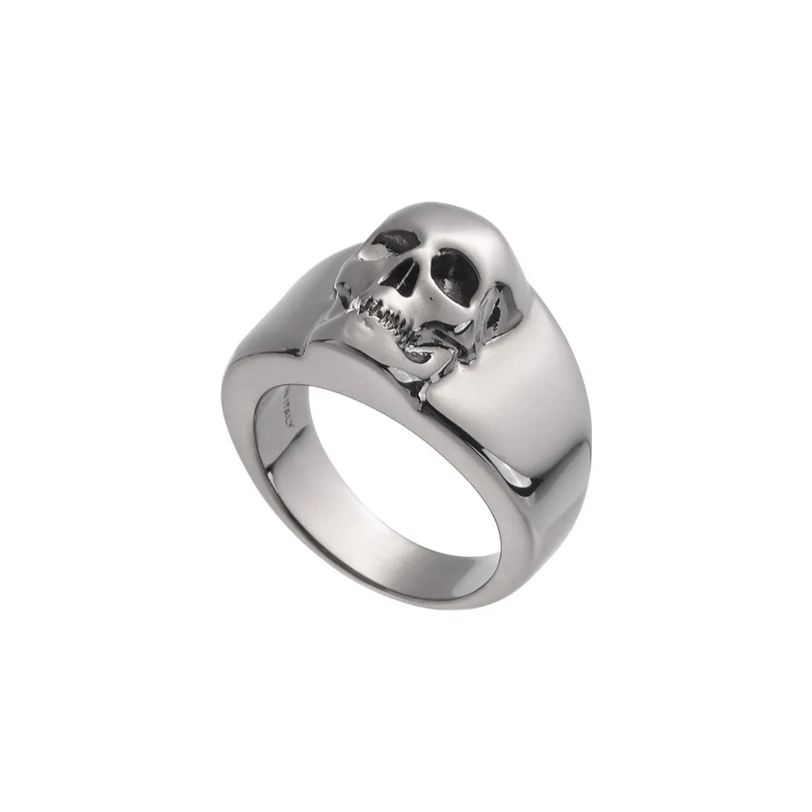 Alexander McQueen Rings Men's Silver Black
