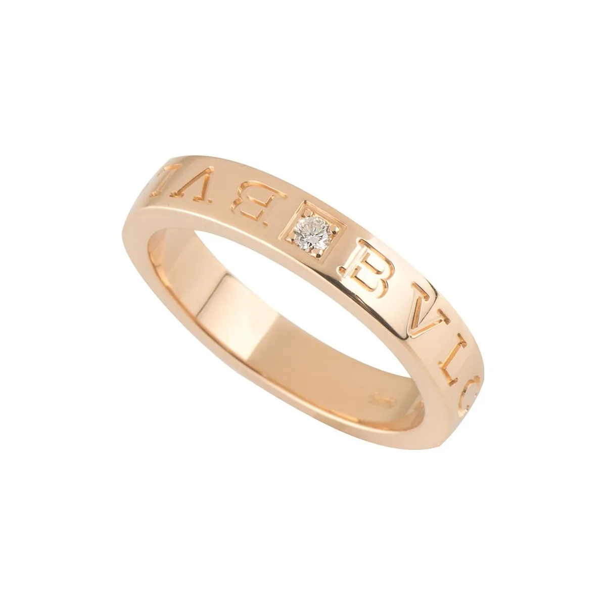 BVLGARI 2010s 18kt Rose Gold BVLGARI BVLGARI Diamond Ring