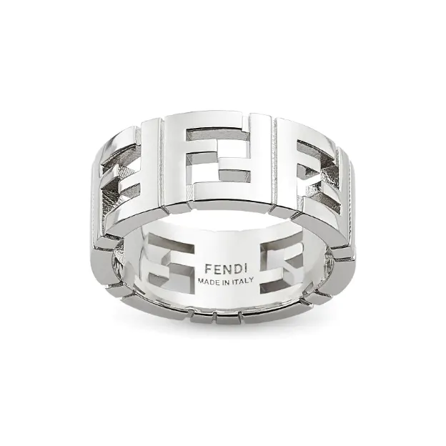 FENDI Palladium Plated Rings Unisex Silver