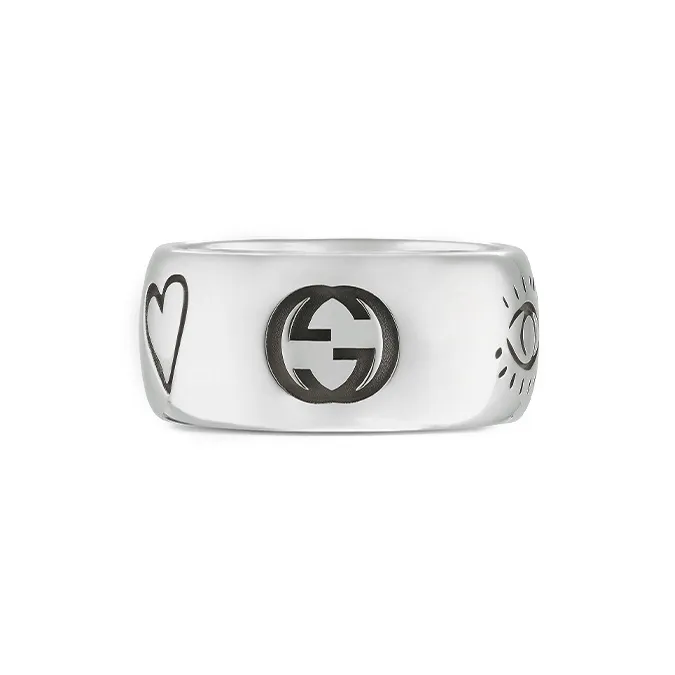 GUCCI Blind For Love Ring Wide