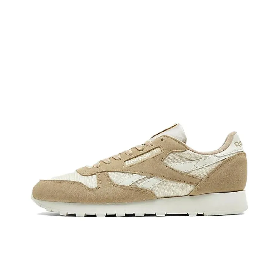 Reebok совместный Classic Leather Low Топ Беговые кроссовки Мужской Желтый