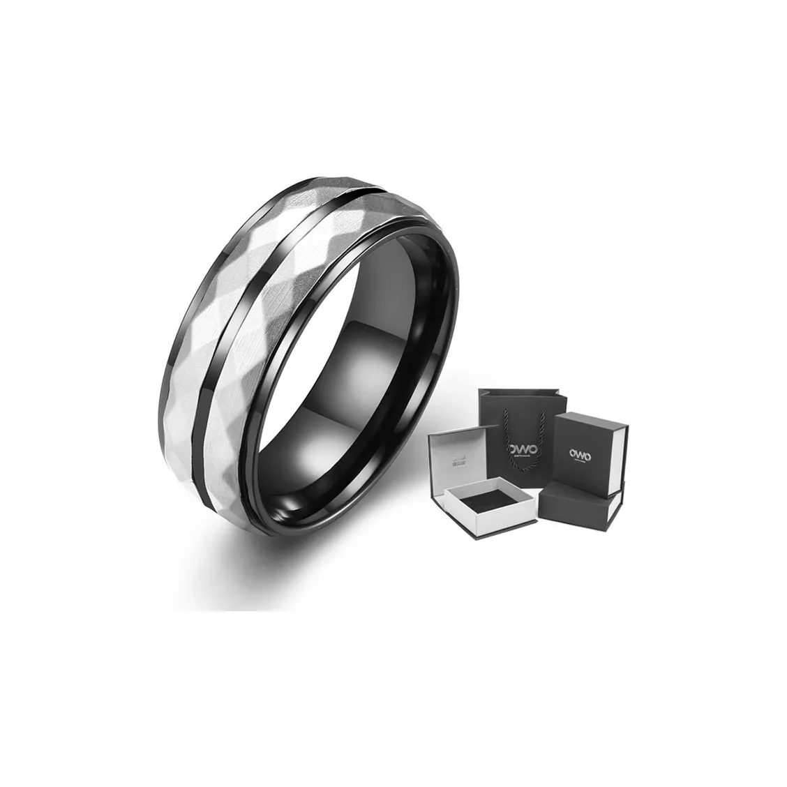OWO Кольца из титанового стального сплава для мужчин