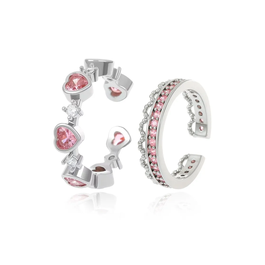 HOLLY RYAN Urban Chic Style Premium Feel Princess On The Run Sweetheart Heart Crown Ring Women's