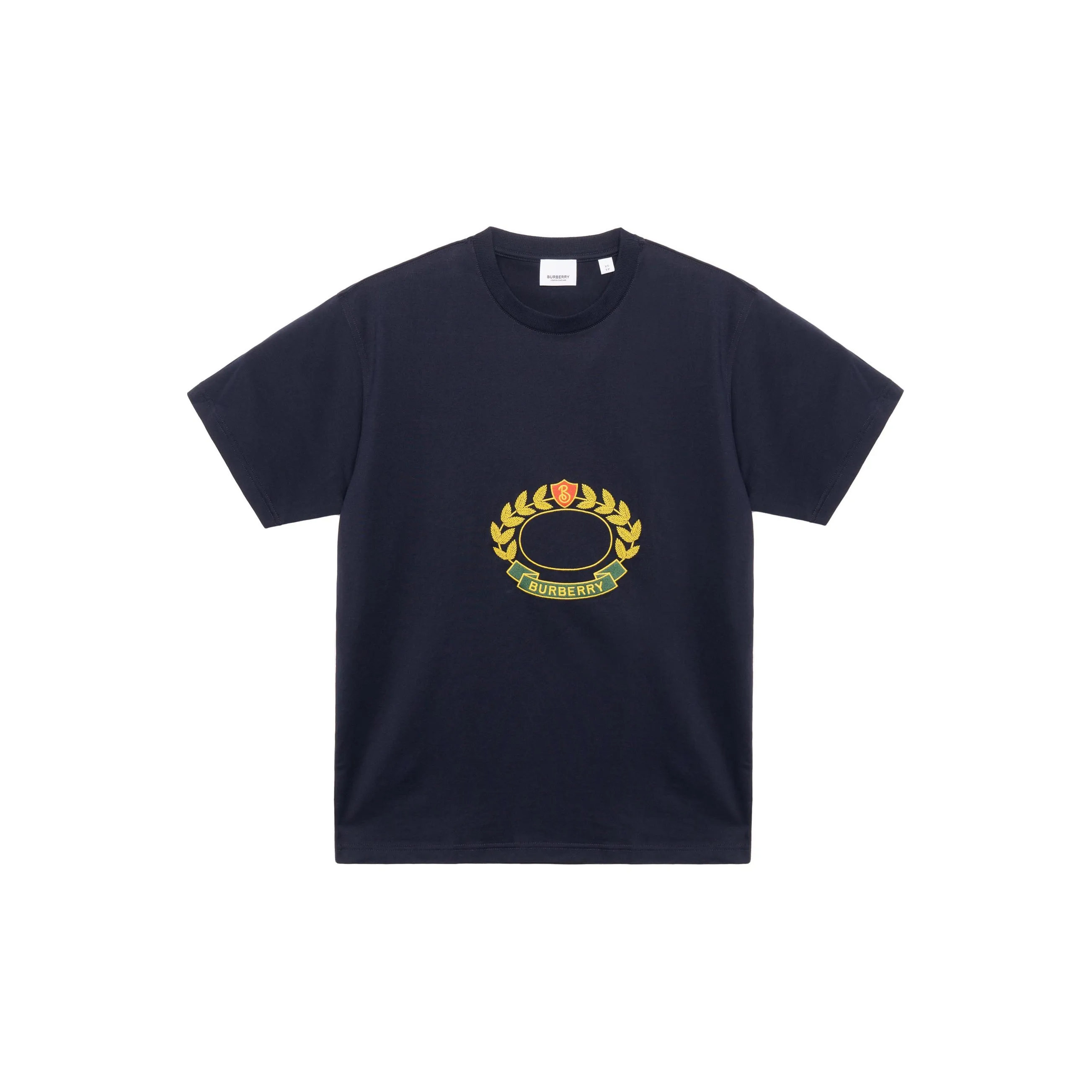 Burberry FW22 T-Shirt Мужской Темно-Угольный Синий