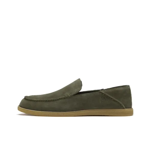 Clarks Лоферы Оливково-зеленый 261775067 Мужские