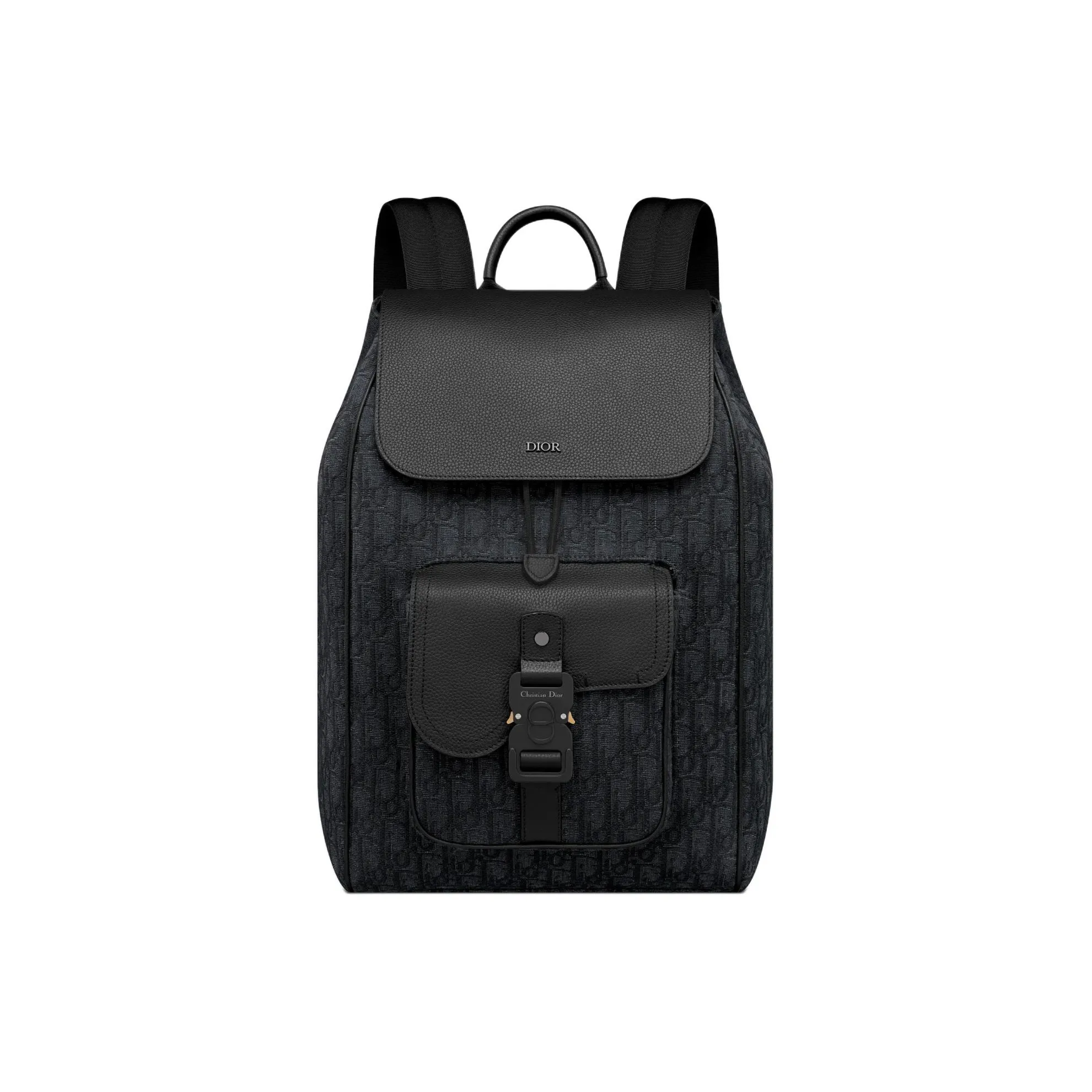 DIOR Grained Calfskin Backpack Men's Black