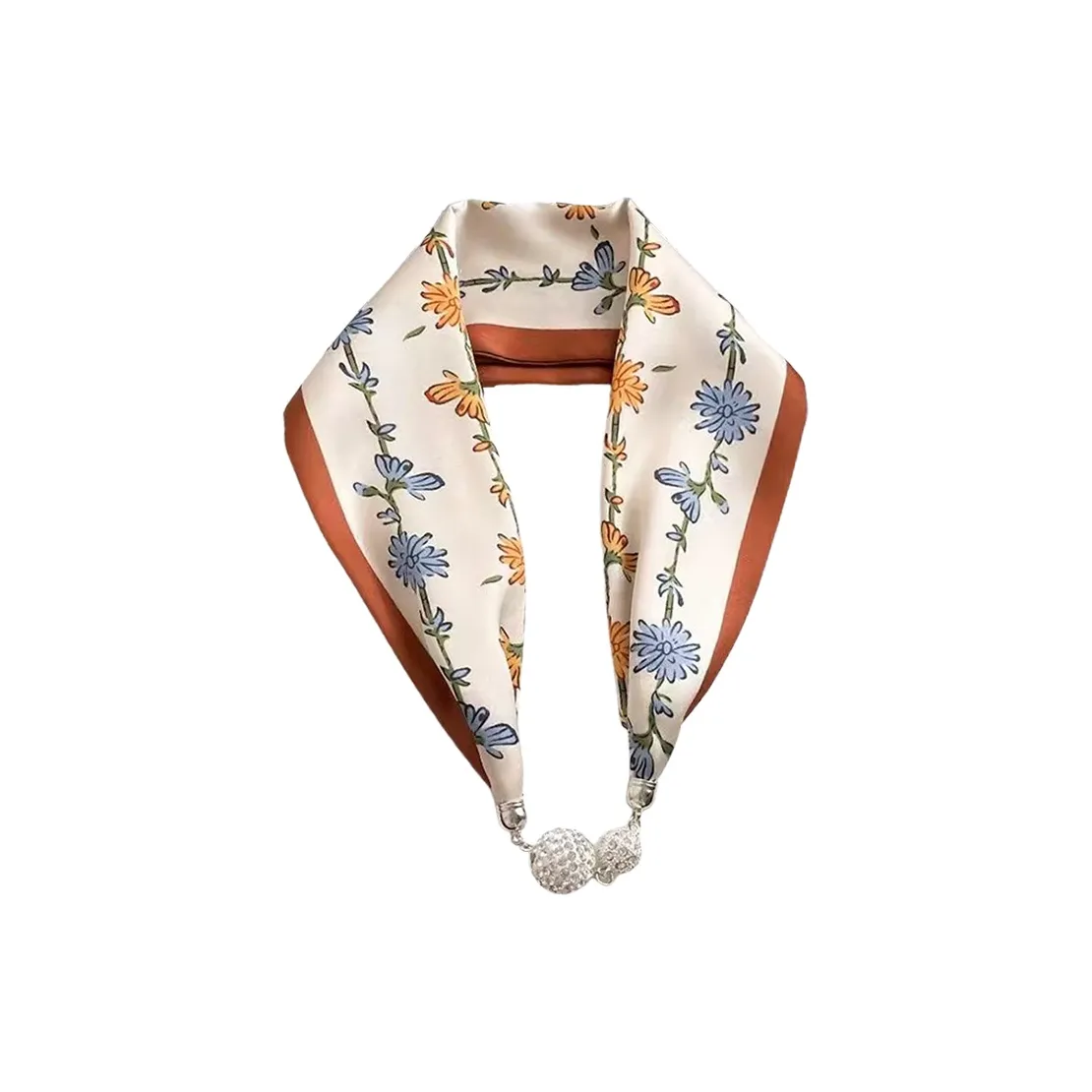 Youyoulan Silk Scarf Small Collar Women's