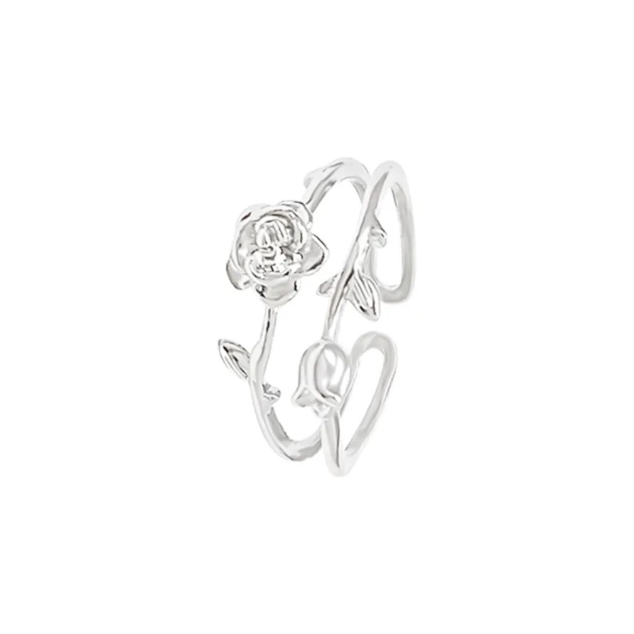 MUYAN Сплав Камелия Кольцо Женское