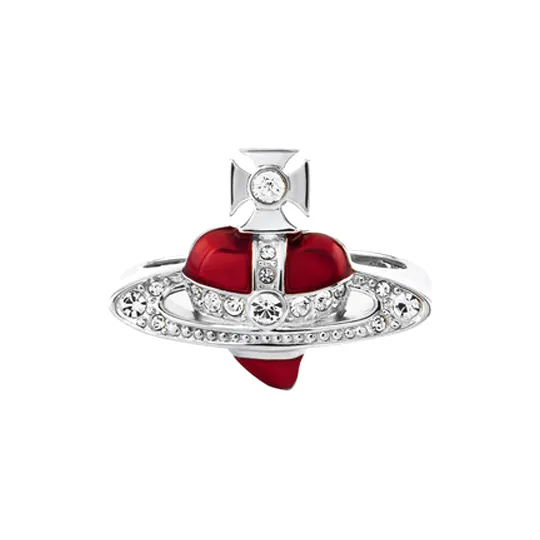 Vivienne Westwood Переработанные Серебряные Кольца Унисекс Серебряные