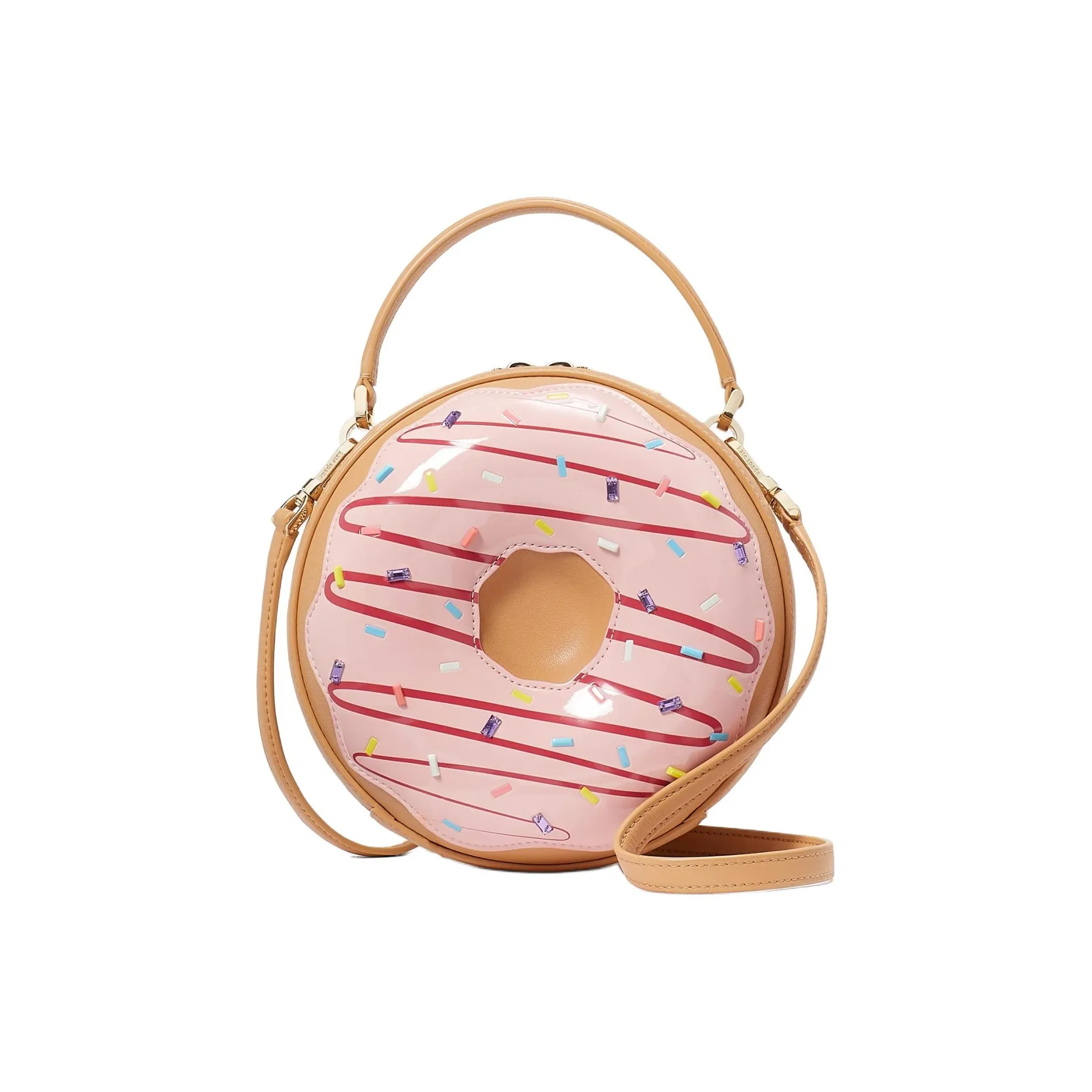 Kate Spade Smooth Leather Маленькая Круглая Сумка Сумка Сумка через плечо Сумка через плечо Женская Многоцветная