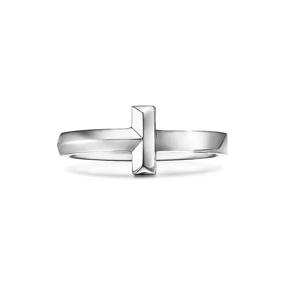 TIFFANY & CO. 18K White Gold Rings Unisex Silver