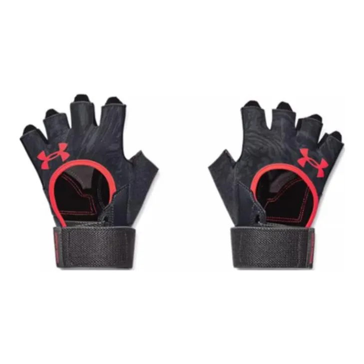 Under Armour Sheepskin Gloves Men's Black Red
