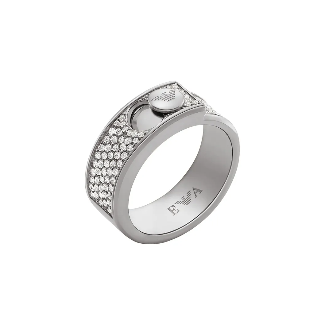 EMPORIO ARMANI Кольца из нержавеющей стали Женское серебро