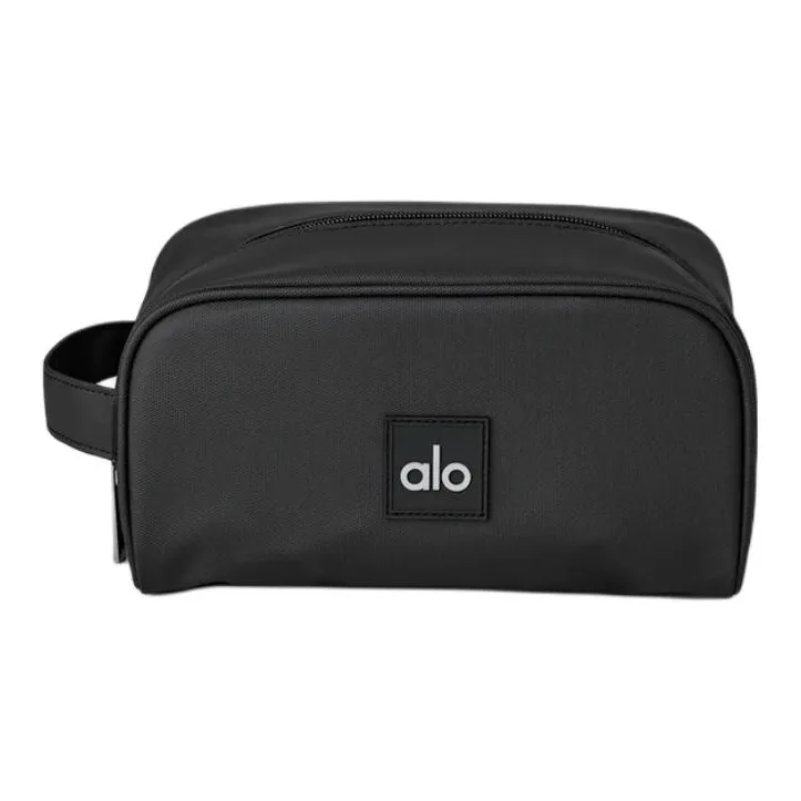 Alo Yoga Портативный Хранение Полиэстер Косметичка Стандартная Унисекс Черный