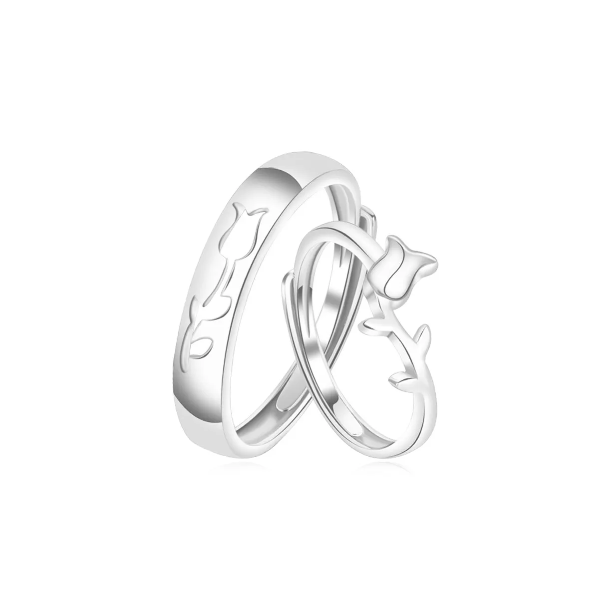 STQ Сплав Минималистский стиль Нишевый Дизайн Роскошь Улучшенный Сексуальный Признание в любви Регулируемое отверстие Кольцо Унисекс