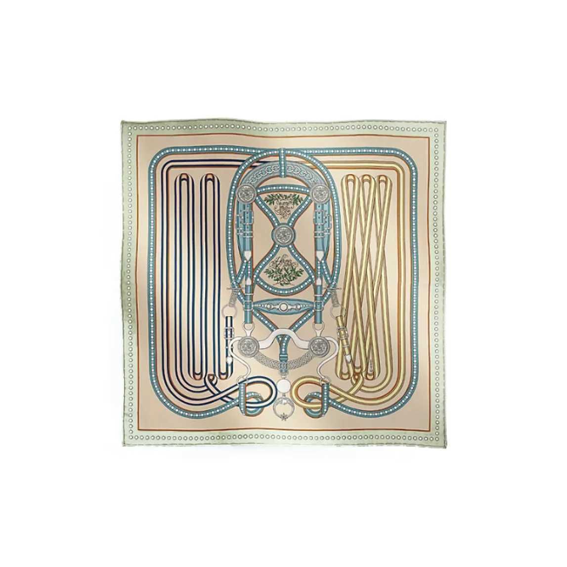 HERMES Шелковые шарфы Женские Светло-зеленый