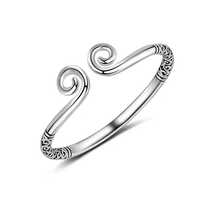 Inkopper Alloy Bangles Unisex Silver Inkopper Сплав Браслеты Унисекс Серебряный