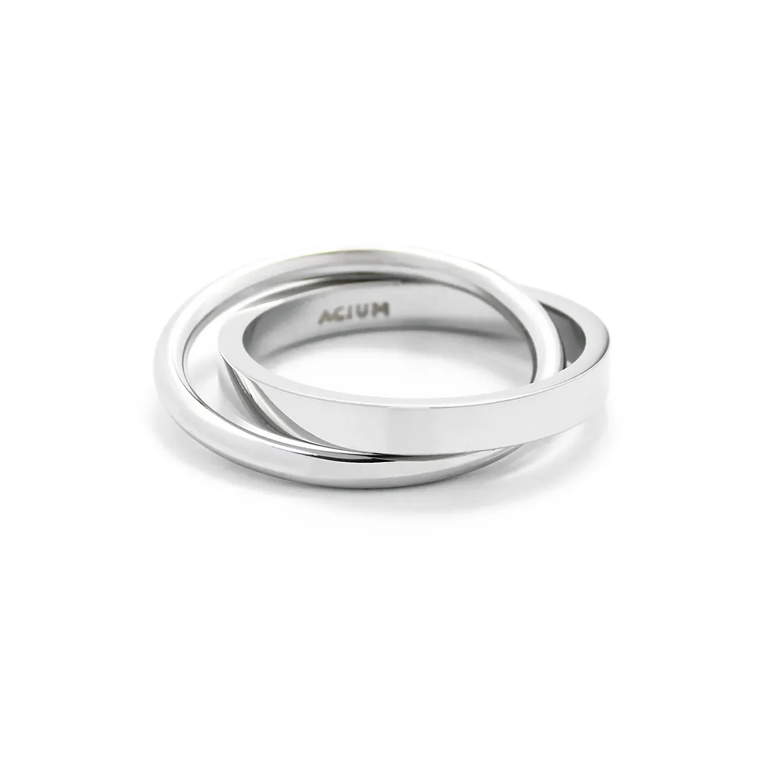 ACIUM Кольца из титана и стали унисекс