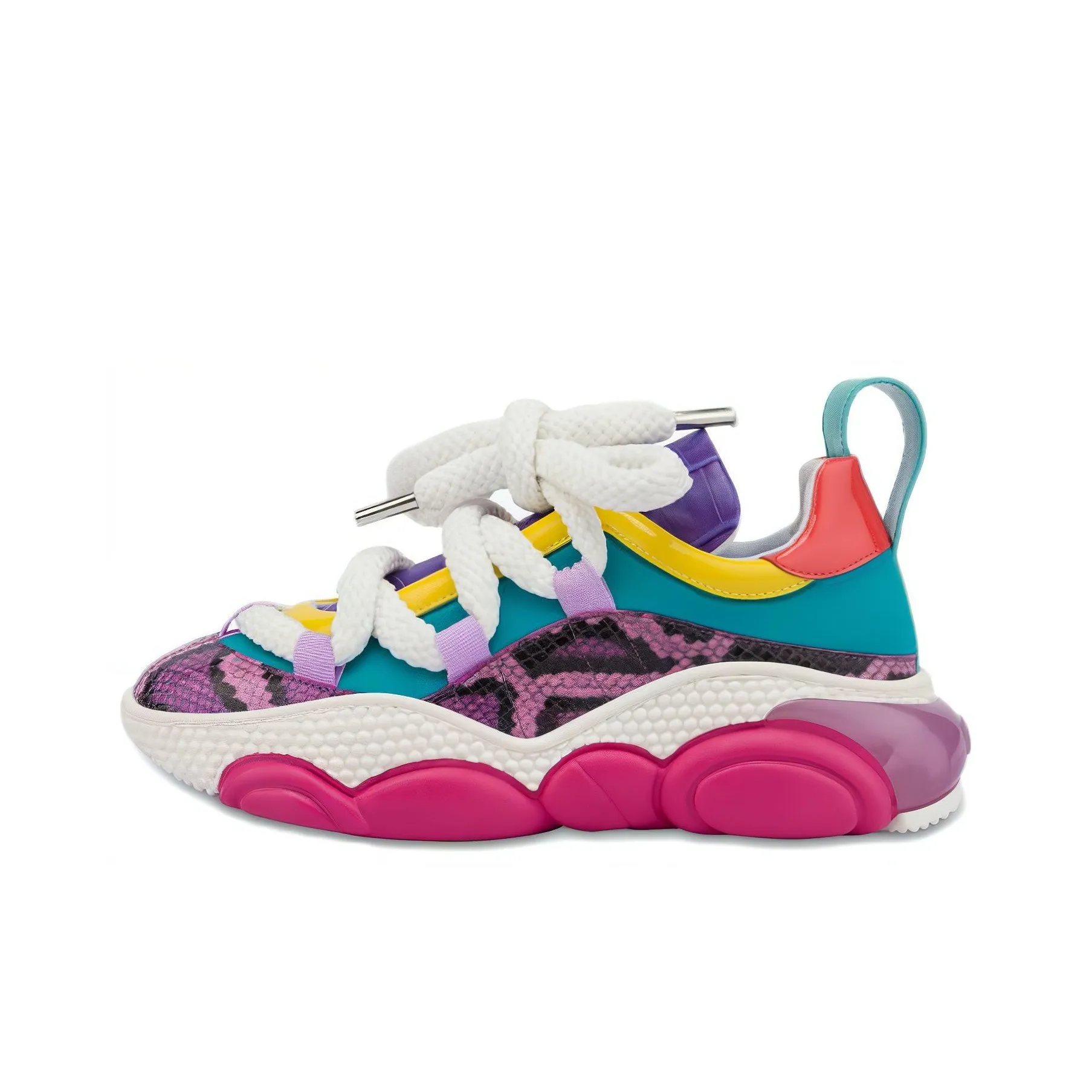 MOSCHINO Тедди Толстая подошва Низкие кеды Женские