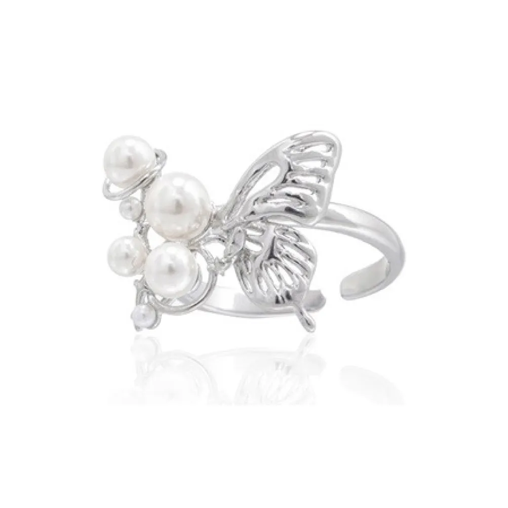 CARAT'S DIARY Shell Pearl Rings Women's