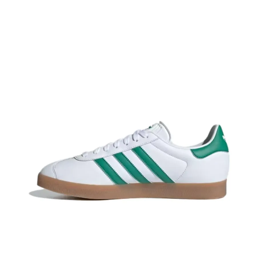 Adidas Originals Gazelle Low Топ Скейтборд Кроссовки Унисекс Белый Зеленый