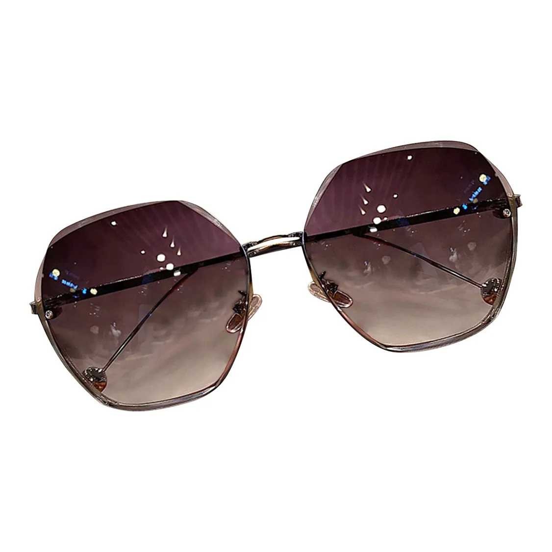 VINEY Металл Нерегулярная форма Солнцезащитные очки Женские