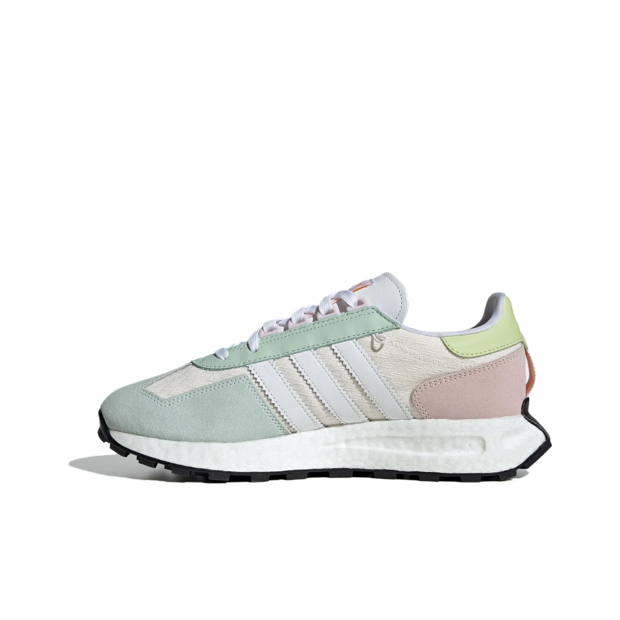 Adidas Originals Retropy E5 Cushioned Slip Resistant Low Top Casual Shoes Women's Green White Yellow