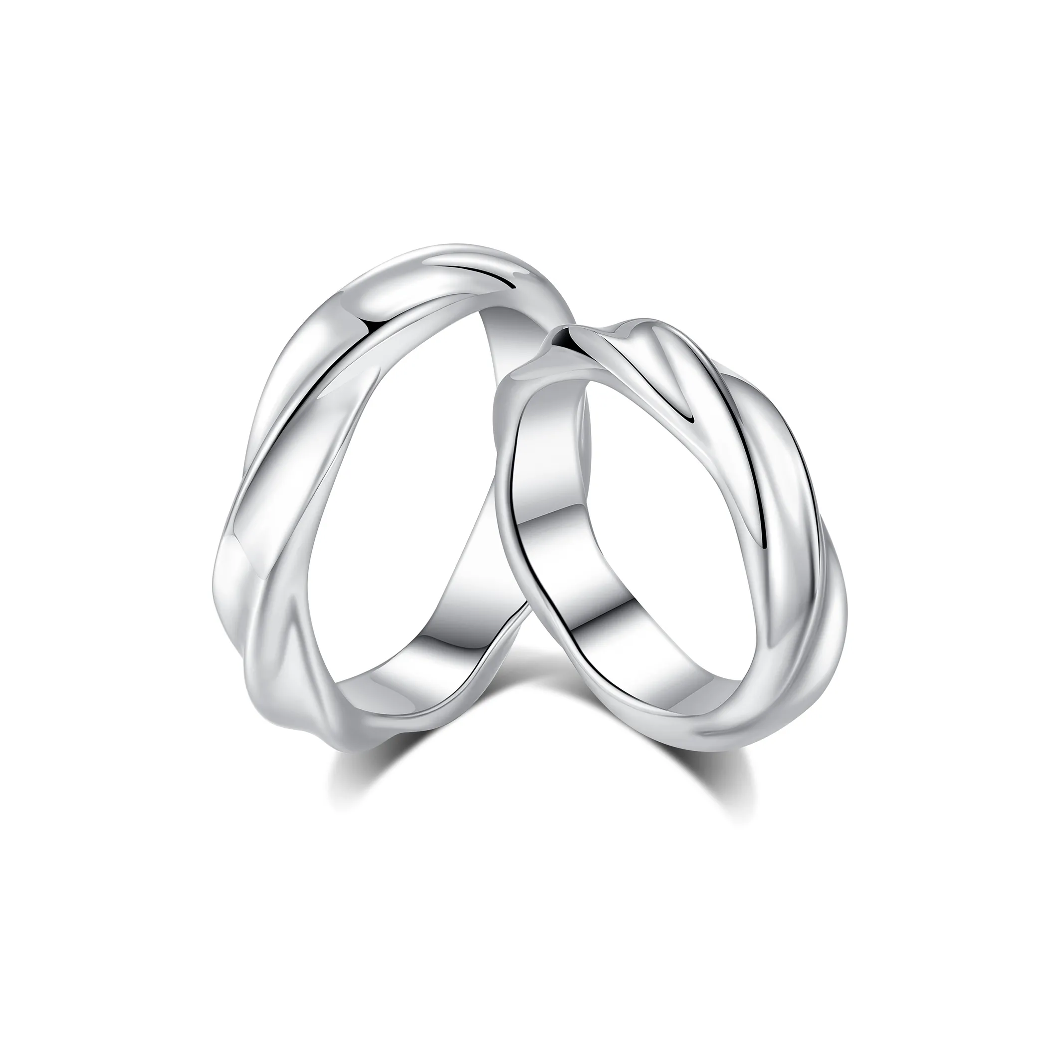 ENFANTIN Титановые стальные кольца не выцветающие унисекс серебряные