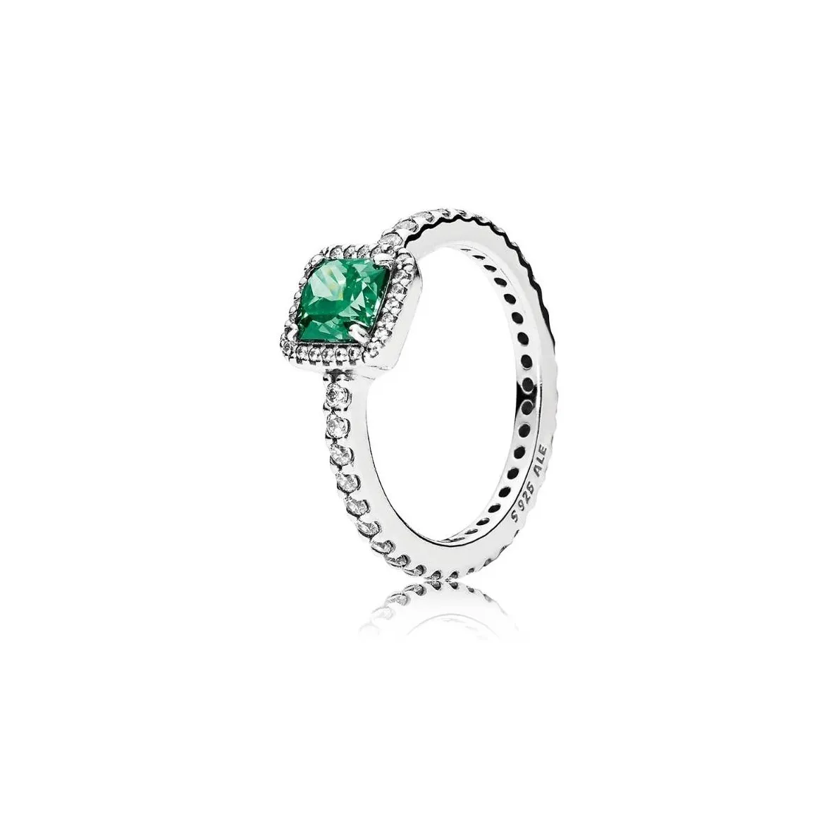 Pandora Серебряный с Циркон Кольца Женское Серебро