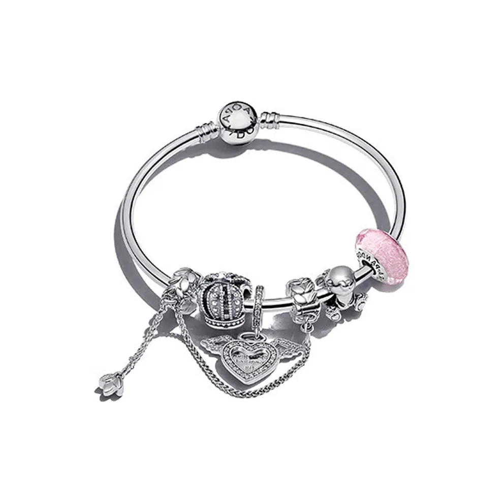 Pandora 925 Sterling Silver Bangles Women's Silver