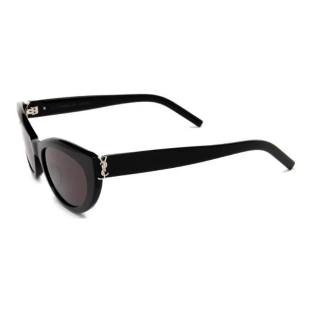 SAINT LAURENT Ацетат Кошачий глаз Солнцезащитные очки Унисекс Черный