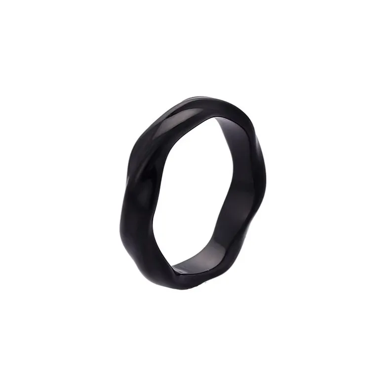 FOREVER MELODY Кольца из титанового сплава Мужской Черный
