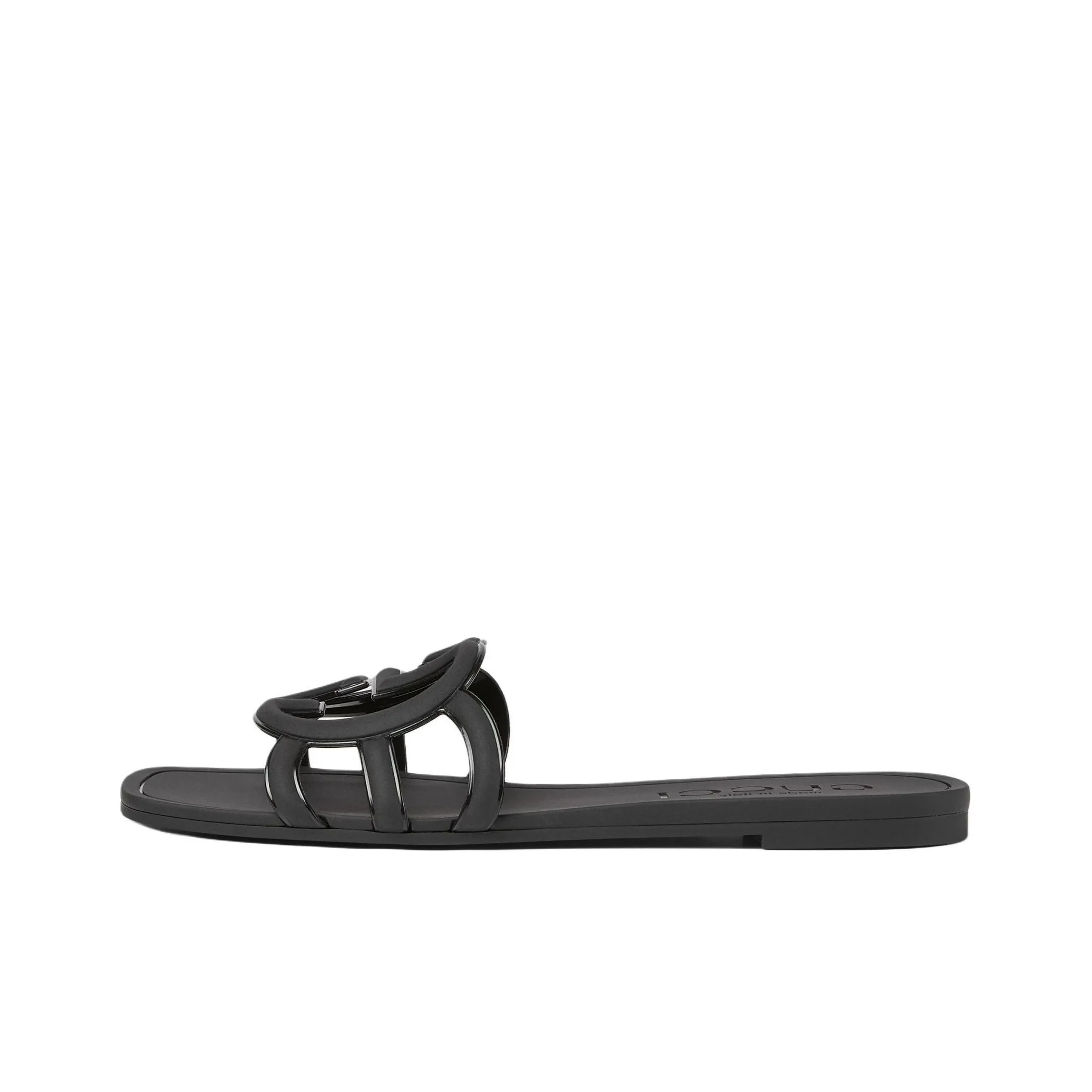 GUCCI Interlocking Slide Slippers Women's Black