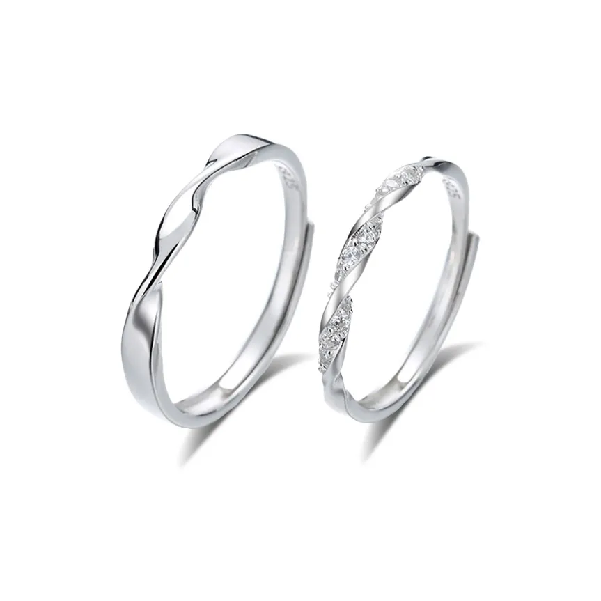 MUYAN Сплав Любовь Сложенное Кольцо Унисекс