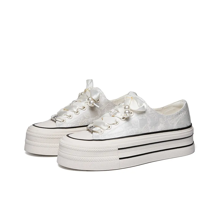 Dingding Goose Studio Устойчивые к истиранию Низкие кеды для увеличения высоты Женские