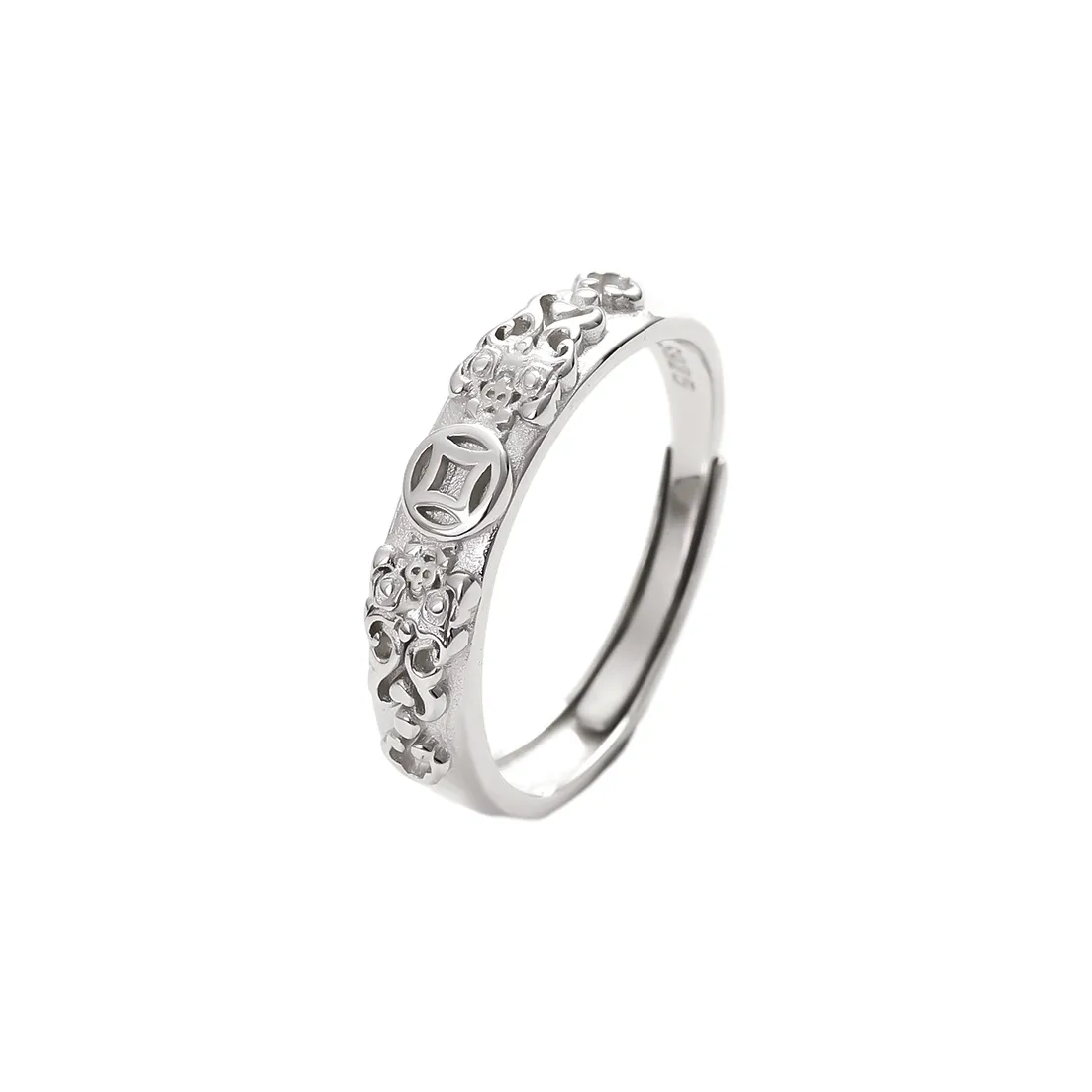 MAGICPOLE 925 Sterling Silver Rings Men's Silver