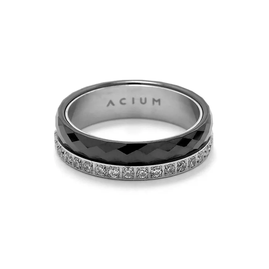 ACIUM Кольца из титана и стали унисекс