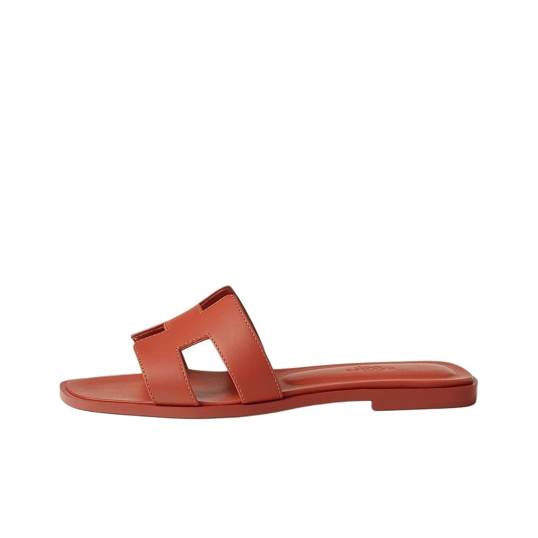 HERMES Oran Slip Resistant Slide Slippers Women's Orange Red