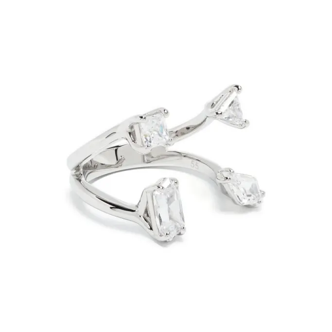 Swarovski Латунь Crystal Rings Женское Серебро