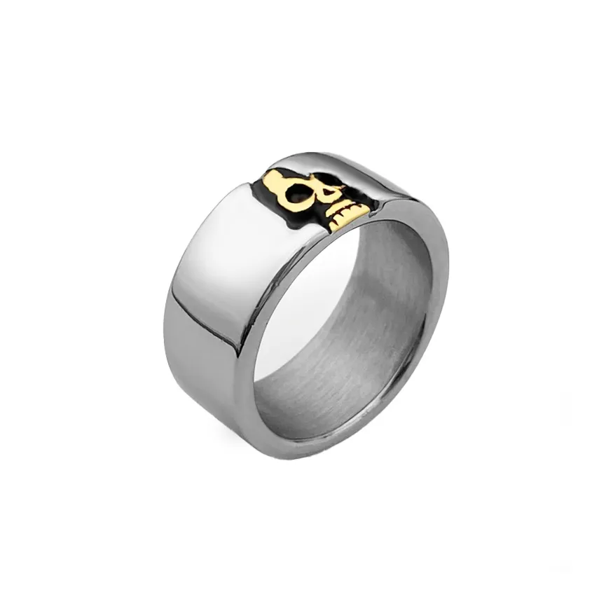 FOREVER MELODY Кольца из титанового стального сплава Мужские Серебряные