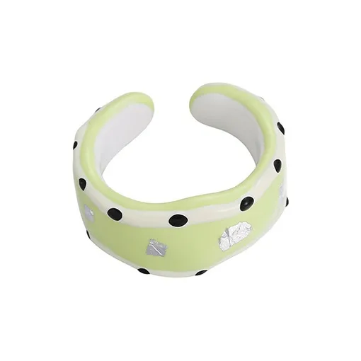 Kelanxi Сплав Кольца Женские Зеленый