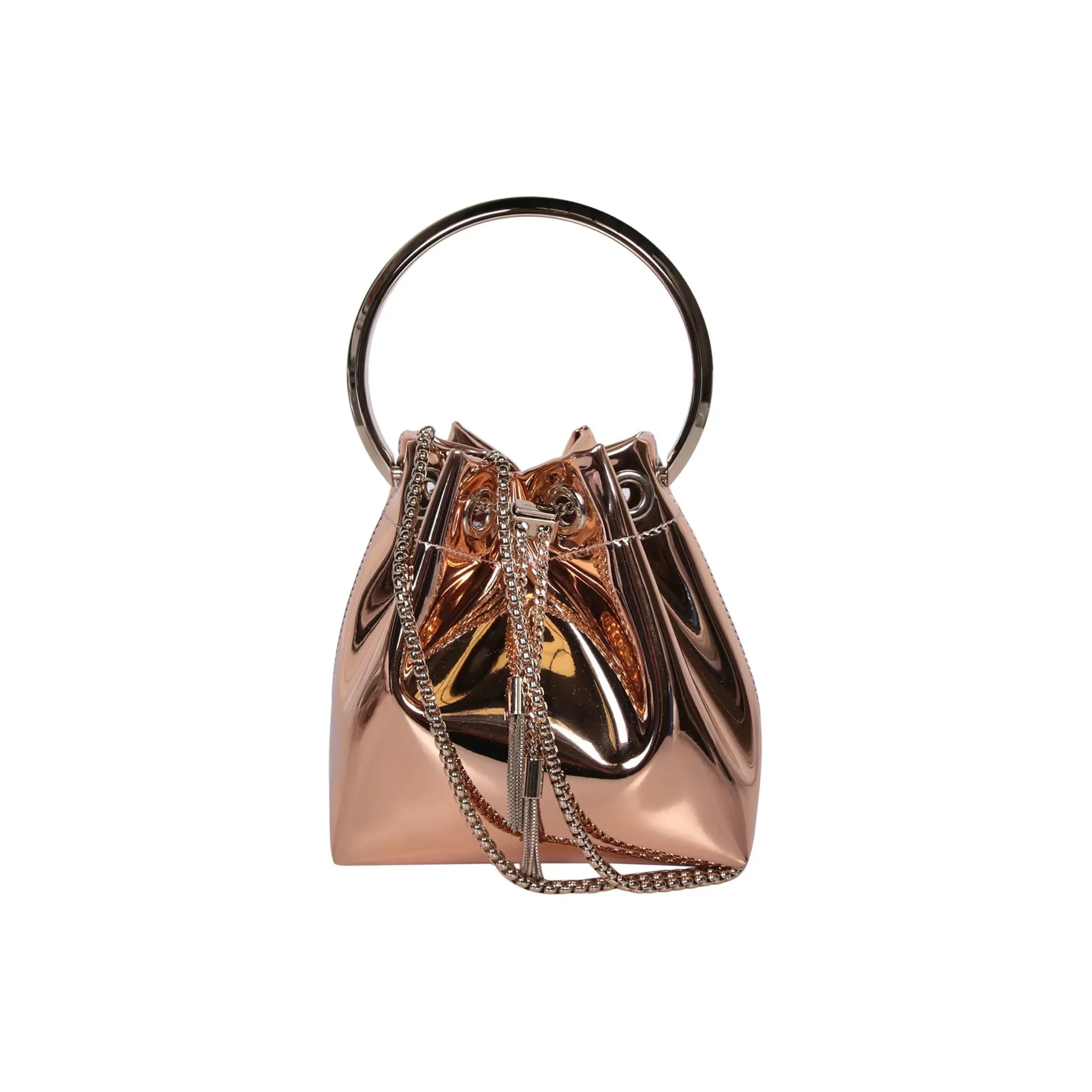 Jimmy Choo Viscose Crossbody One Shoulder Handbag Women's Pink