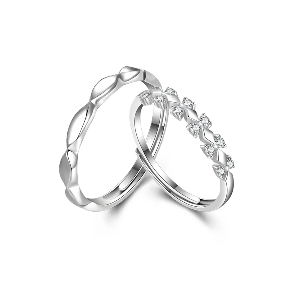 Кольца RINGLOVE с цирконием унисекс серебро